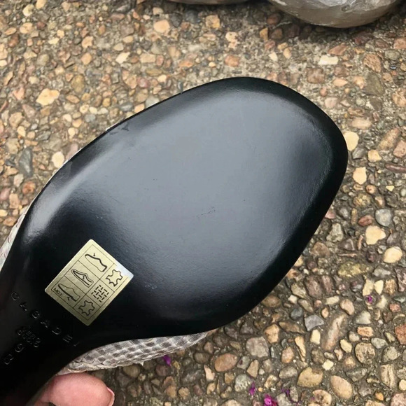 Casadei Sage Green Woven Leather Toe Bow Tie Slide Sandals NEW - Picture 8 of 9